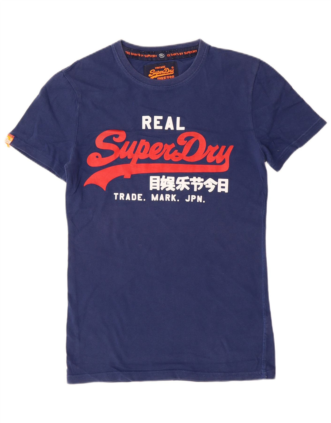 Męski T-shirt z grafiką Superdry Top XS, bawełniany, granatowy