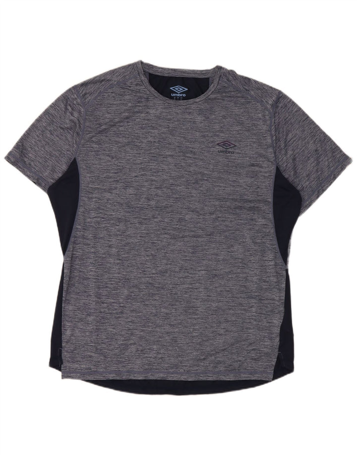 T-shirt męski Umbro, top XL, granatowy, nakrapiany poliester
