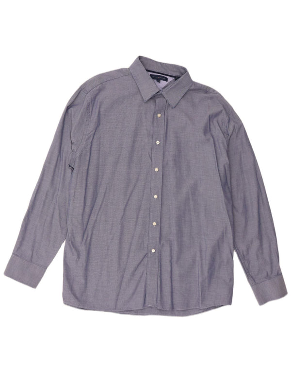 Koszula męska Tommy Hilfiger rozmiar 17 1/2 XL, bawełniana w niebieskie cętki