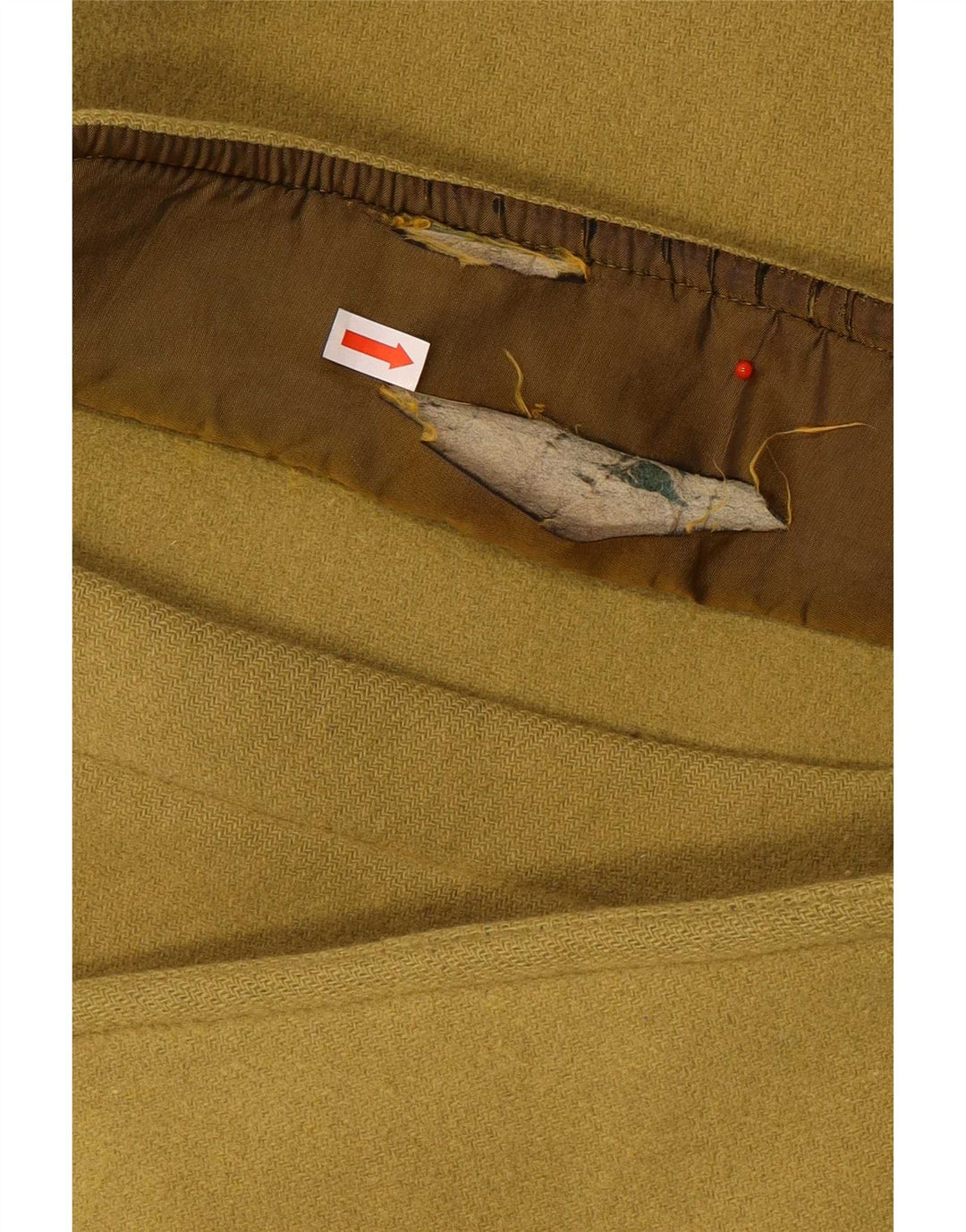 Vintage męski płaszcz z kapturem IT 52 XL żółty