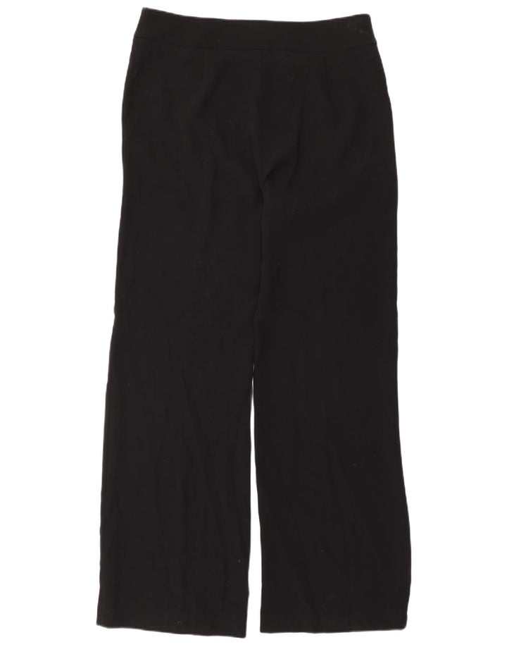 Damskie proste spodnie garniturowe Hobbs UK 10 Small W30 L30 Czarny poliester