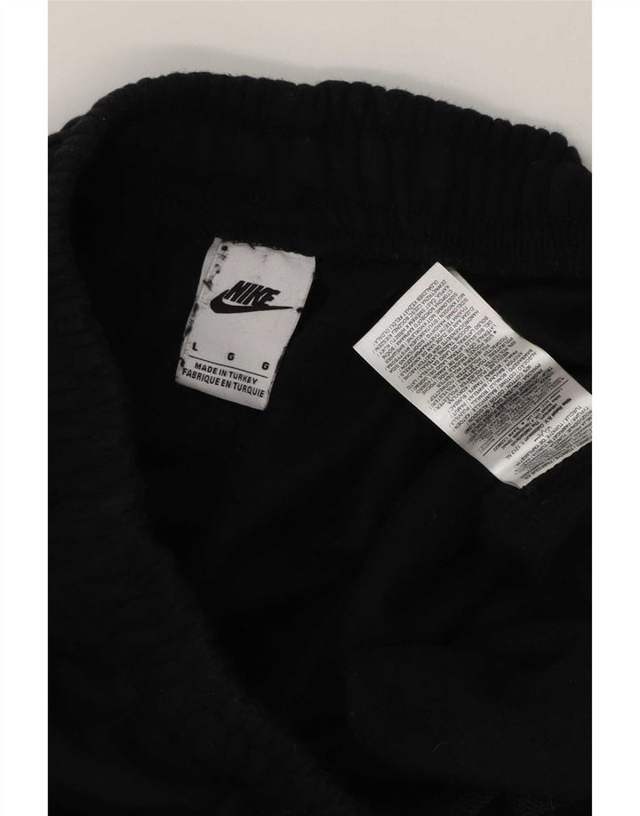 Męskie spodnie dresowe Nike Graphic Cargo, duże, czarne, bawełniane
