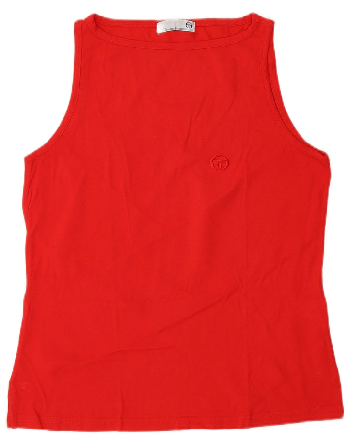 Damska kamizelka Sergio Tacchini UK 18 XL, czerwona bawełna