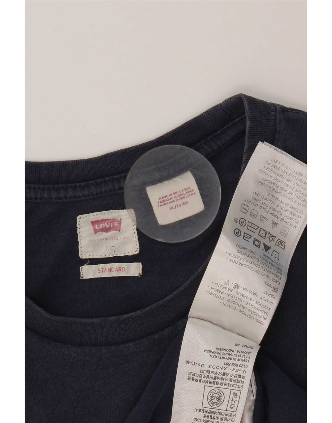 Koszulka męska Levi's Top XL, granatowa, bawełniana