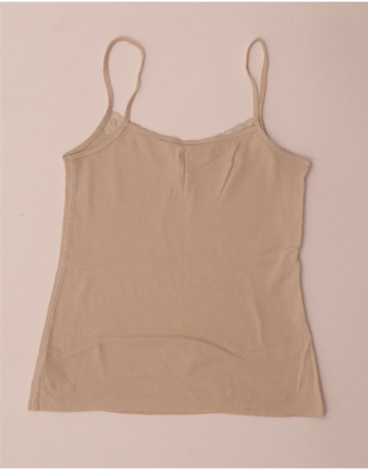 Damski top na ramiączkach Tommy Hilfiger UK 12, średni beż, bawełna