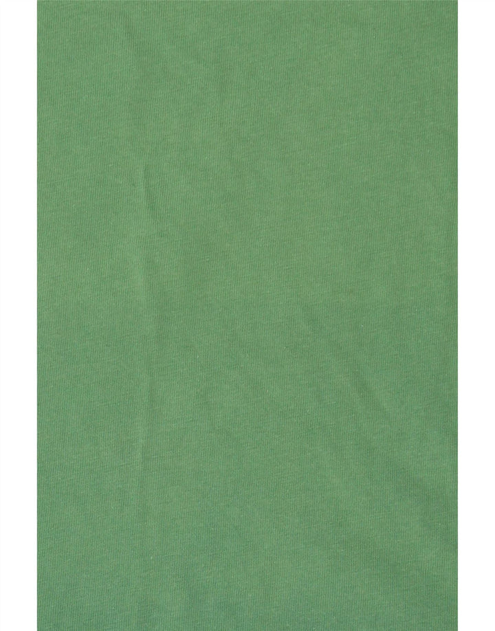 T-shirt męski ADIDAS Top, średnio zielony, bawełniany