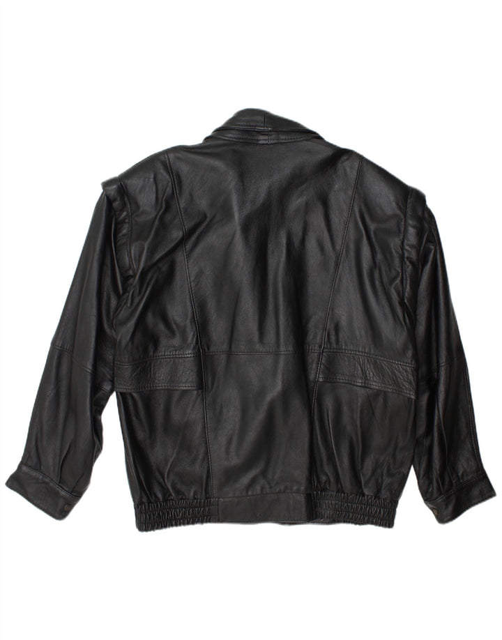 Vintage męska skórzana kurtka UK 42 XL czarna