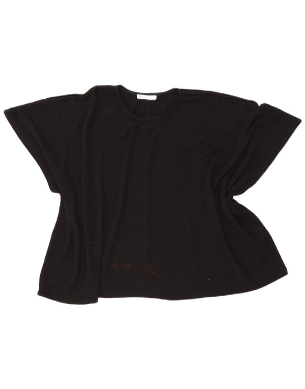 Damska bluzka Poncho Zara Top UK 14 Średnia czarna wiskoza