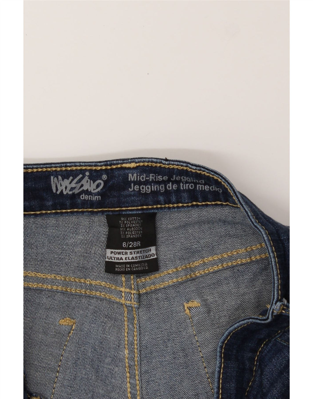 MOSSIMO Womens Mid Rise Jegging Jeans US 6 Medium W30 L29 Blue Cotton Vintage Mossimo and Second-Hand Mossimo from Messina Hembry 