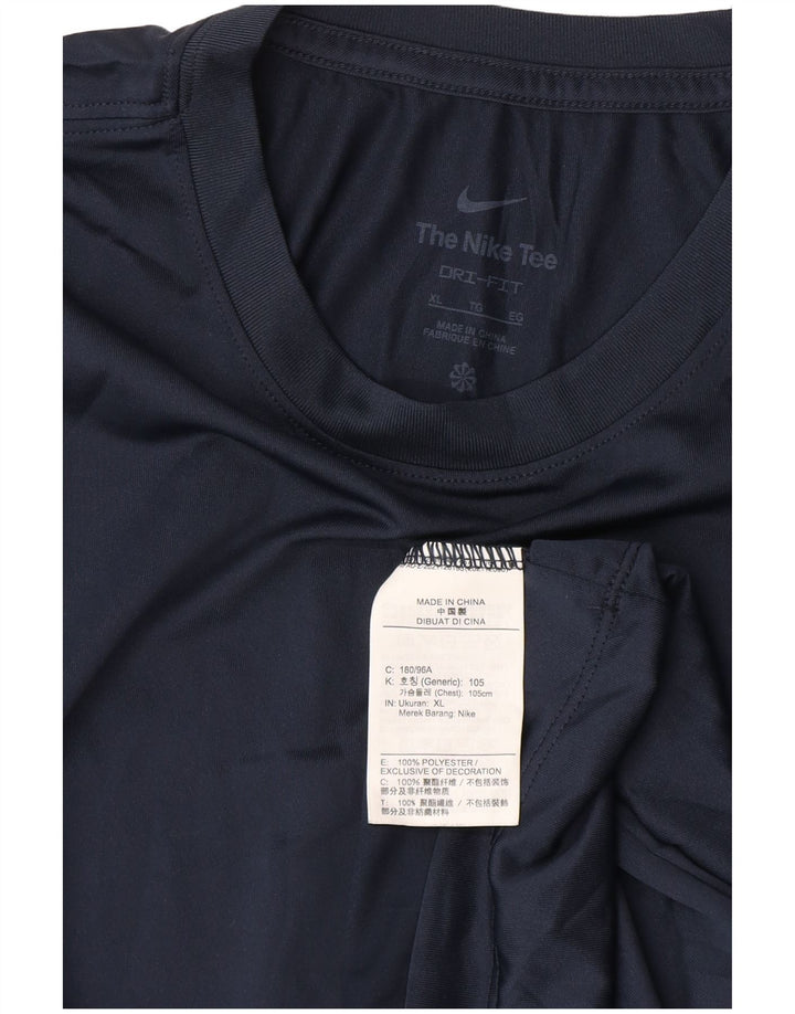 T-shirt męski Nike Dri Fit Top XL, granatowy, poliester