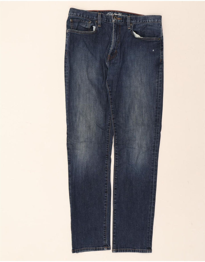EDDIE BAUER Mens Slim Jeans W33 L32 Blue Cotton Vintage Eddie Bauer and Second-Hand Eddie Bauer from Messina Hembry 