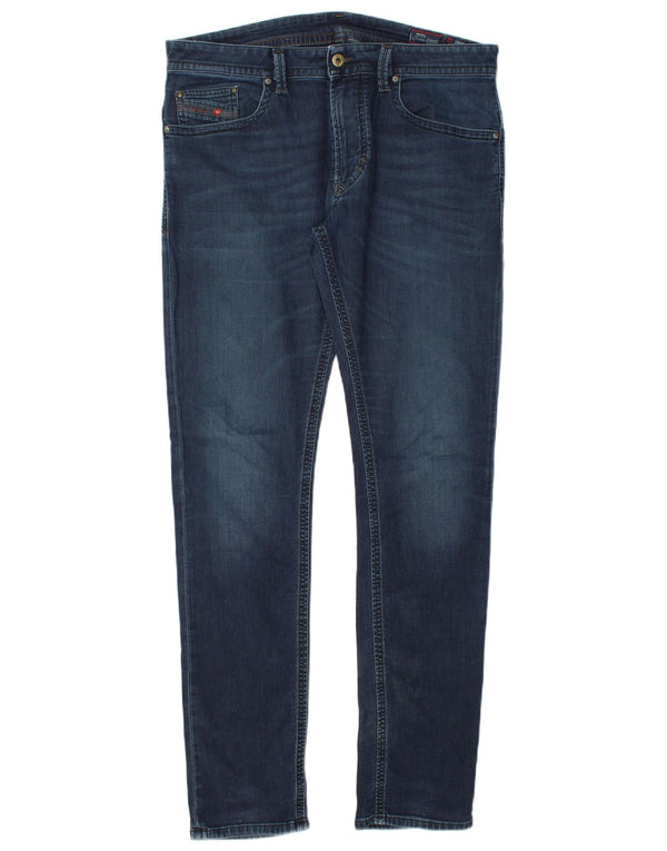 DIESEL Męskie Thavar Skinny Jeans W32 L33 Niebieskie bawełniane