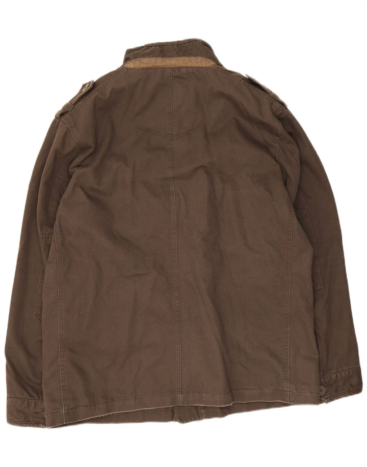 Kurtka męska Fat Face UK 42 XL, brązowa, bawełniana