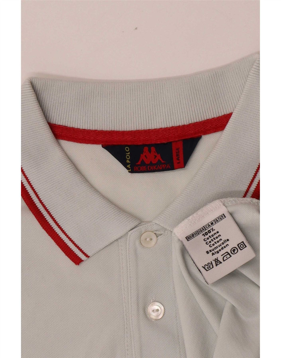 Męska koszulka polo Kappa, duża, niebieska, bawełniana