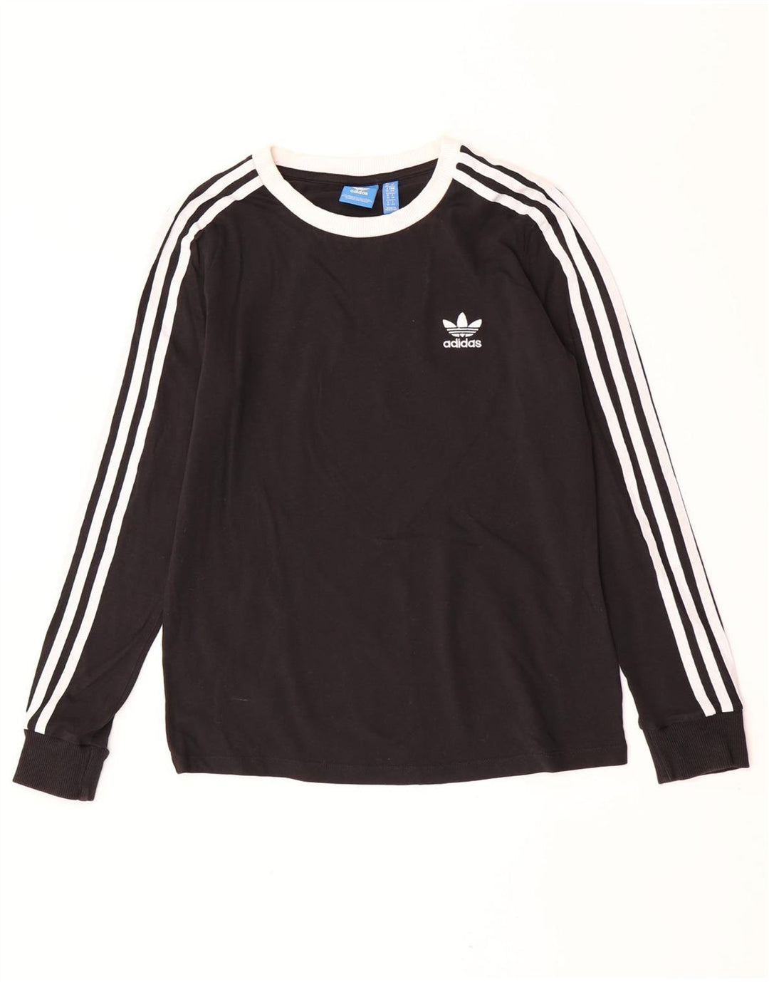 Top damski Adidas z długim rękawem UK 10, mały, czarny, bawełniany