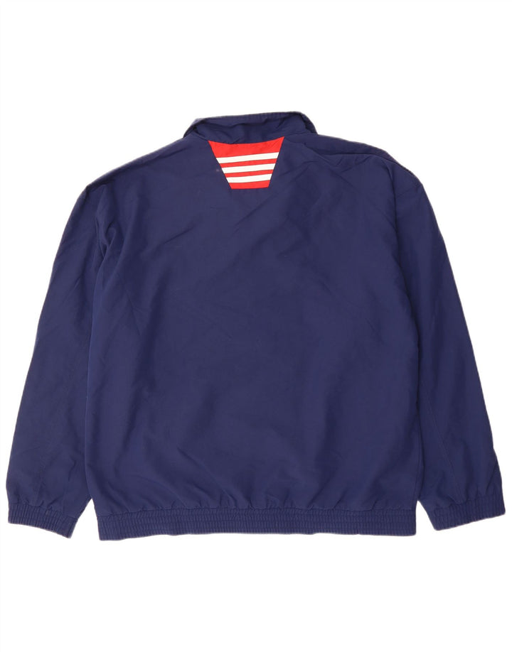 Adidas Męska kurtka dresowa UK 42/44, duża, granatowa, poliester