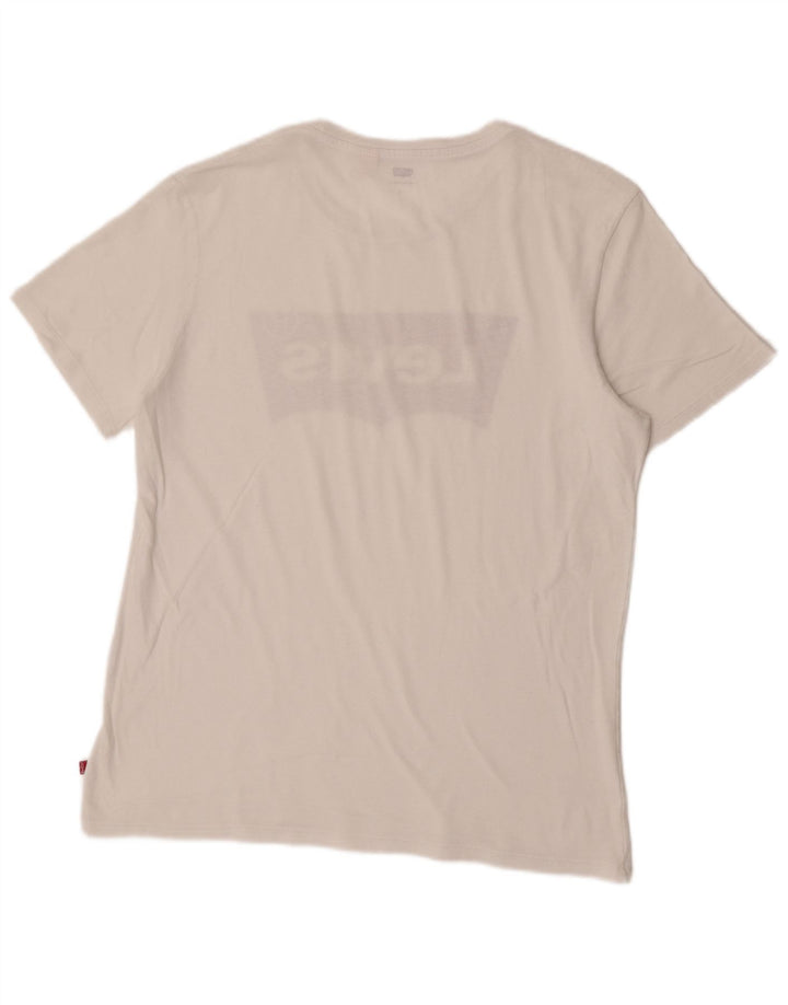 Męski T-shirt z grafiką Levi's, duży, biały