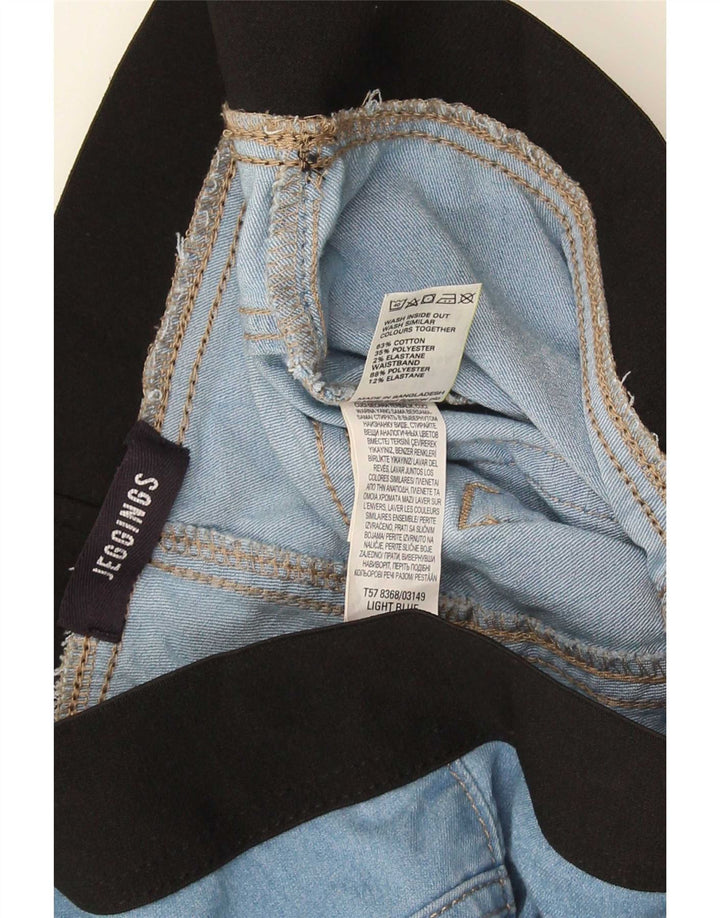 Marks & Spencer Damskie jeansy Jegging UK 12 Medium W30 L26 Niebieskie bloki kolorów