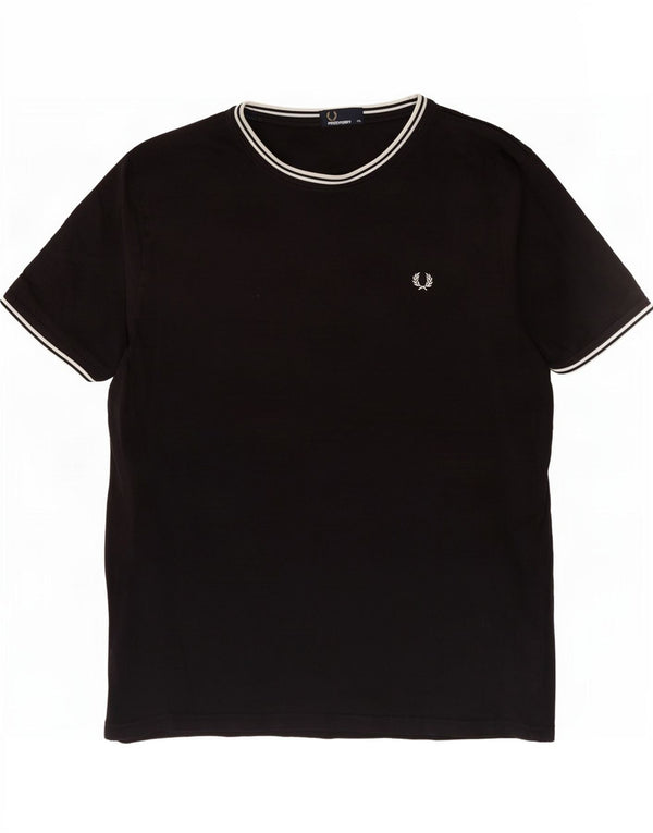 T-shirt męski Fred Perry Top 2XL, czarny, bawełniany
