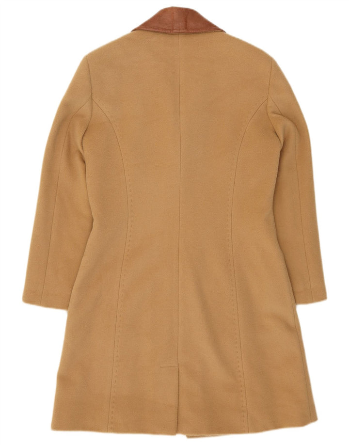 Płaszcz damski w stylu vintage UK 8 Small Beige Colourblock