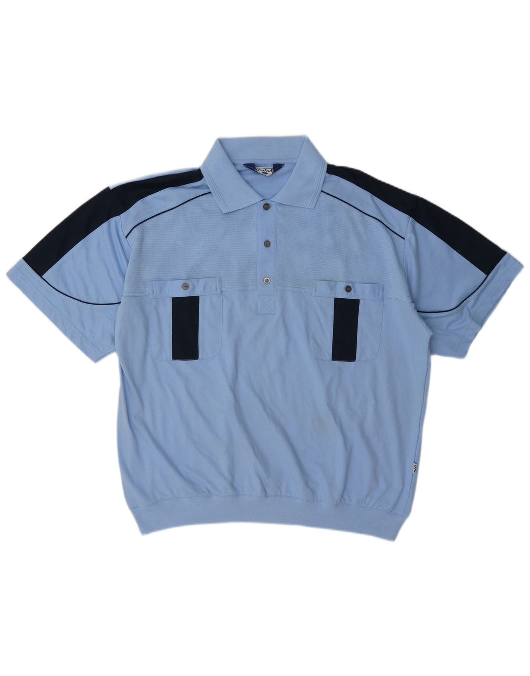 Męska koszulka polo Vintage XL w kolorze niebieskim