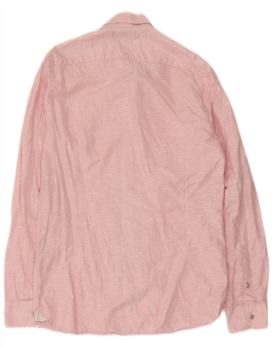 Koszula męska Ted Baker, rozmiar 2, mała, różowa, lniana