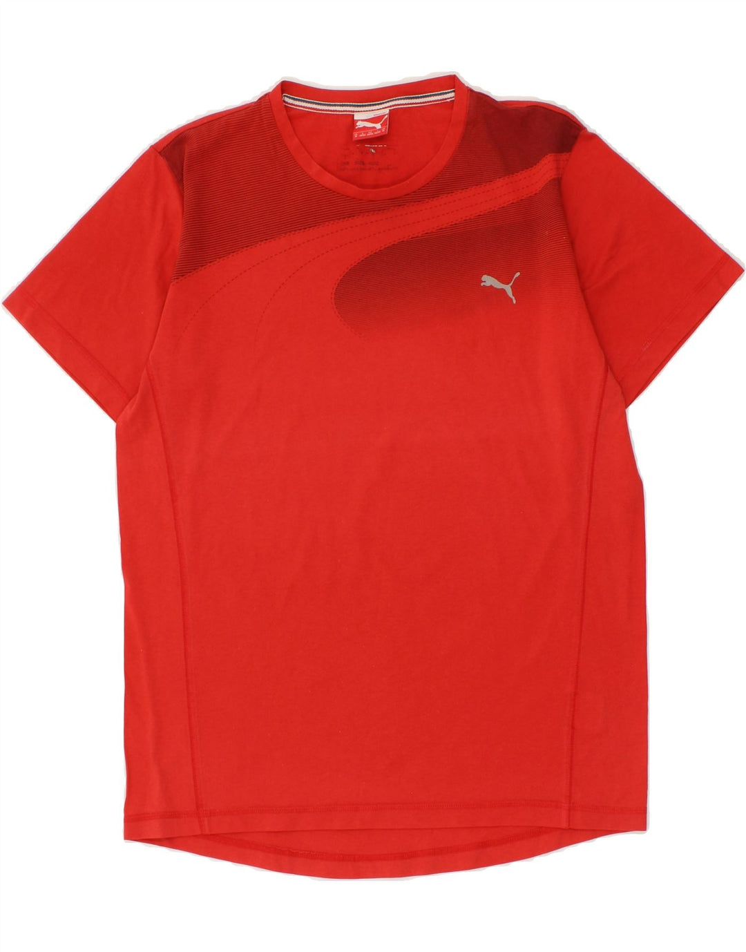 PUMA Mens Graphic T-Shirt Top Medium Red Cotton Vintage Puma and Second-Hand Puma from Messina Hembry 