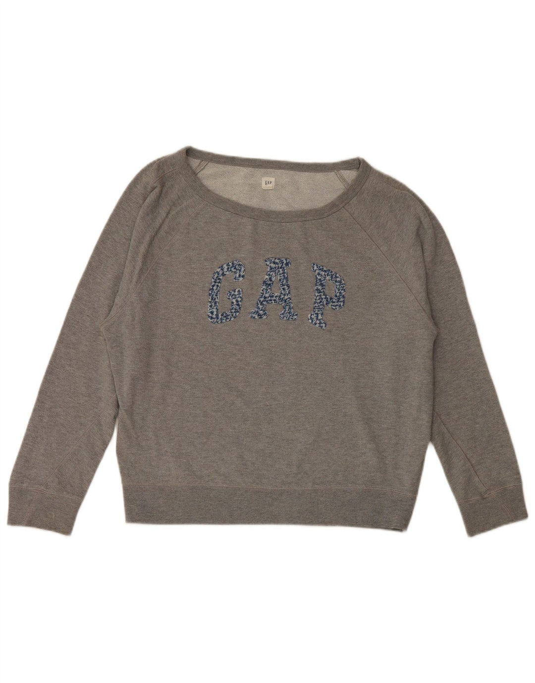 Damski sweter oversize Gap Graphic UK 10 Small, szary, bawełniany
