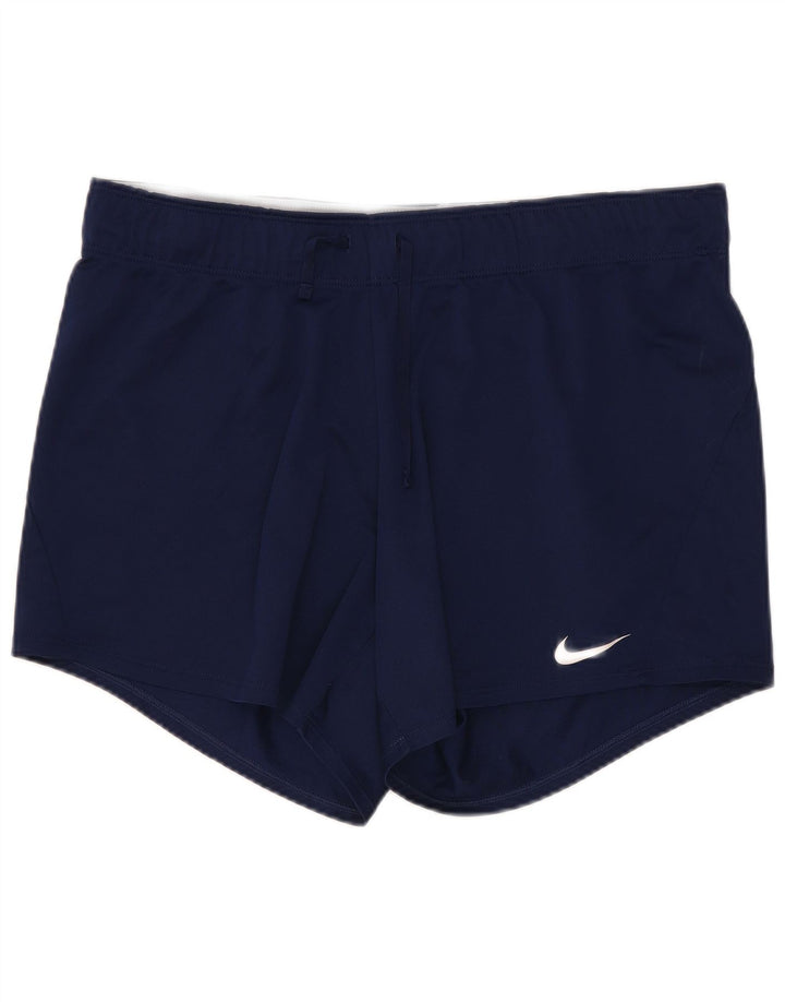 Damskie spodenki sportowe Nike Dri Fit UK 12, średni granatowy poliester