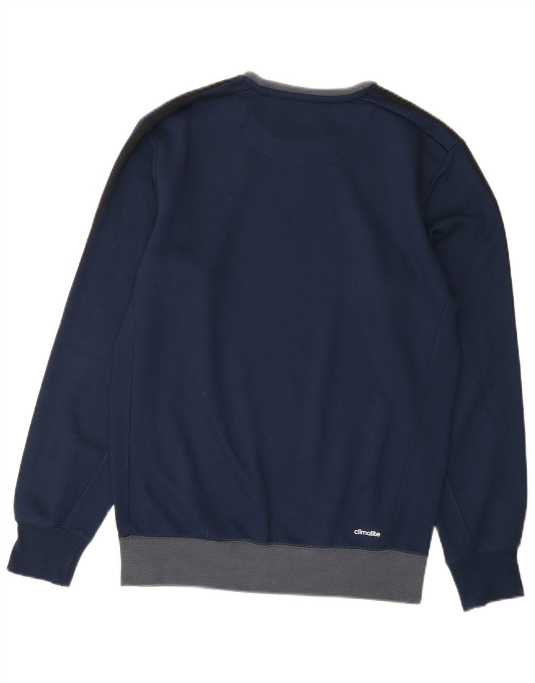 Adidas Męska bluza Climalite Sweter, mały, niebieski, poliester z blokami kolorów