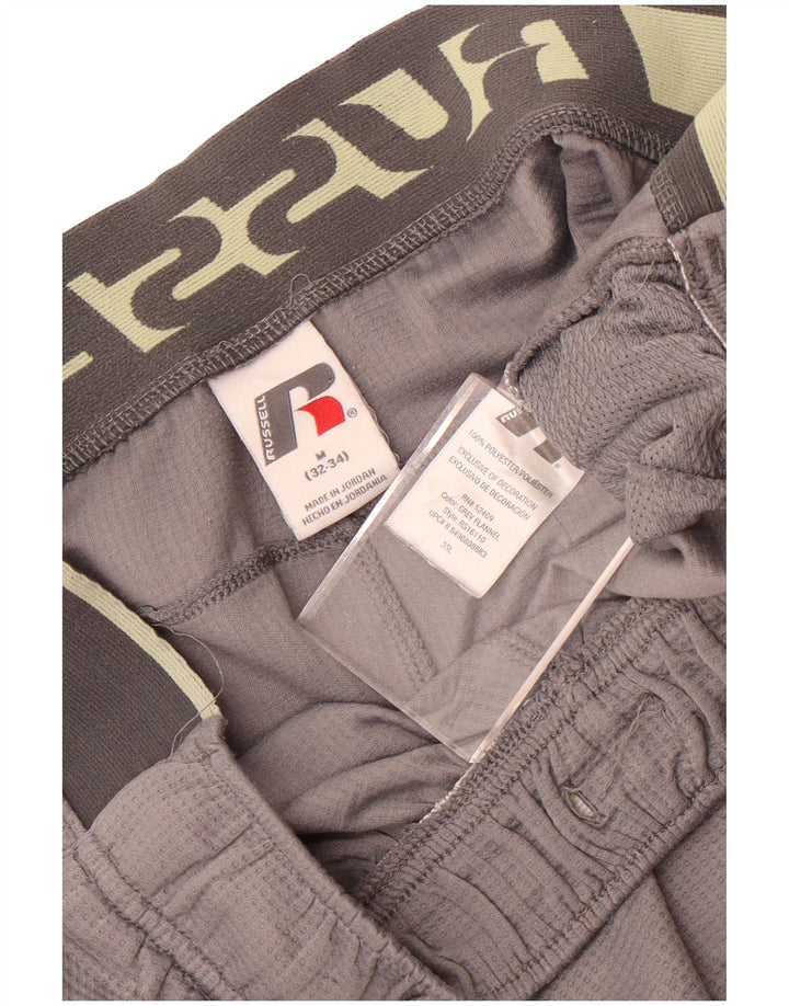 Męskie spodenki sportowe Russell Athletic Graphic, w kolorze średnioszarym