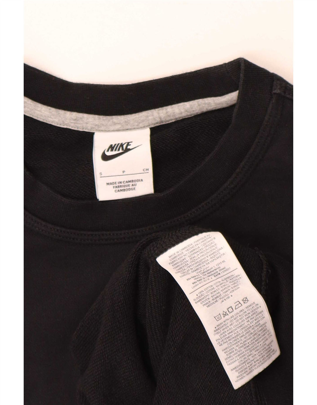 Męska bluza dresowa Nike, mała, czarna, bawełniana