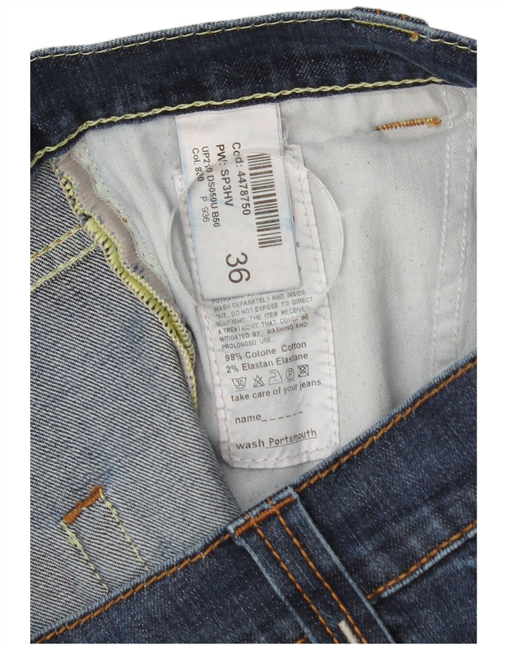 Dondup Męskie jeansy slim W36 L34 Niebieskie bawełniane