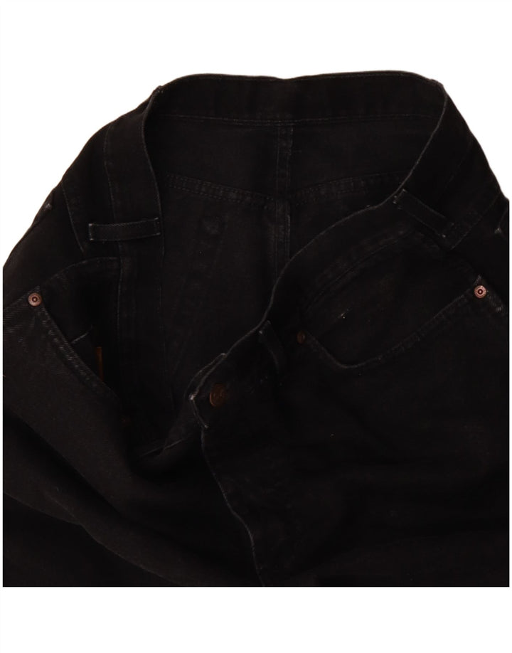Męskie proste dżinsy Wrangler W28 L32 czarne