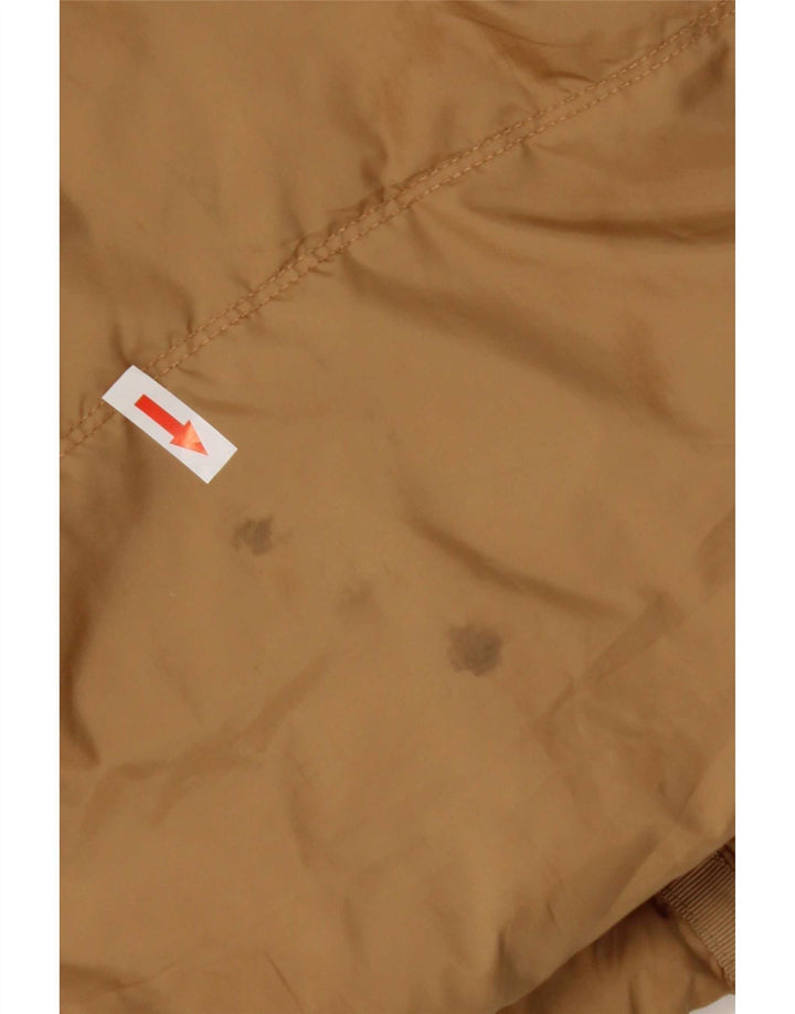 Damski ocieplany płaszcz z kapturem Tommy Hilfiger UK 10, mały, brązowy poliester