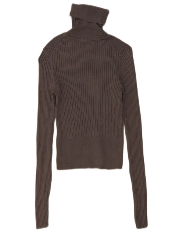 Damski sweter Zara z okrągłym dekoltem UK 10 Small, szara wiskoza