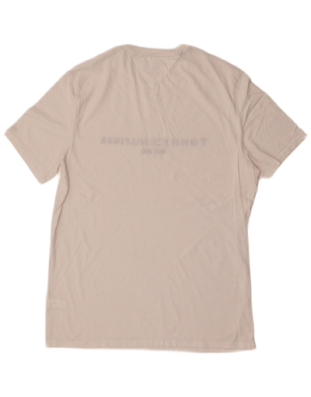 Męska koszulka T-shirt o regularnym kroju Tommy Hilfiger, średnia biała bawełna