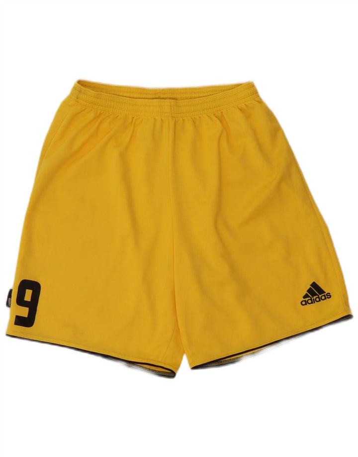 Chłopięce spodenki sportowe Adidas z grafiką 11-12 lat, średni żółty poliester