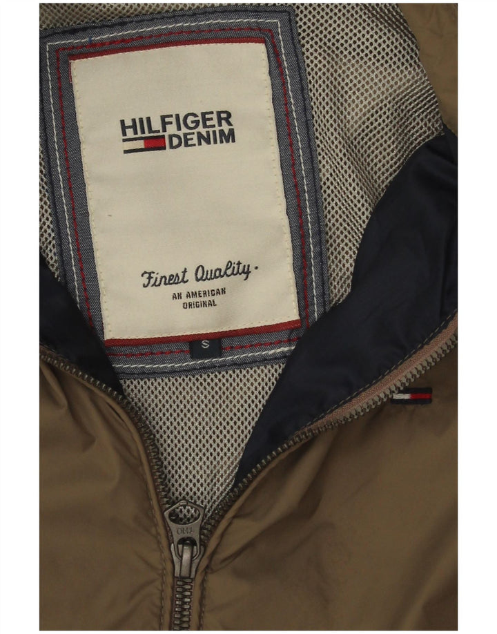 Damska kurtka przeciwdeszczowa Tommy Hilfiger UK 10 Small Beżowy nylon