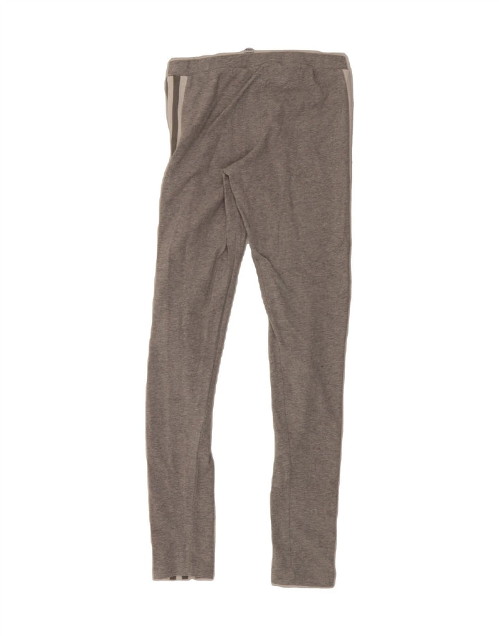 ADIDAS Womens Graphic Leggings UK 10 Small Grey Cotton Vintage Adidas and Second-Hand Adidas from Messina Hembry 
