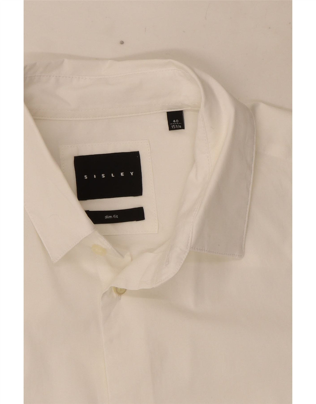 Koszula męska Sisley Slim Fit, rozmiar 40 15 3/4, średnia biel