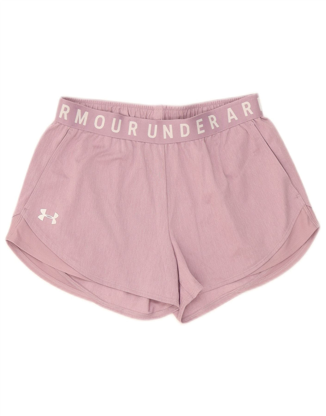 Damskie spodenki sportowe Under Armour Graphic UK 10, małe, różowe, poliestrowe