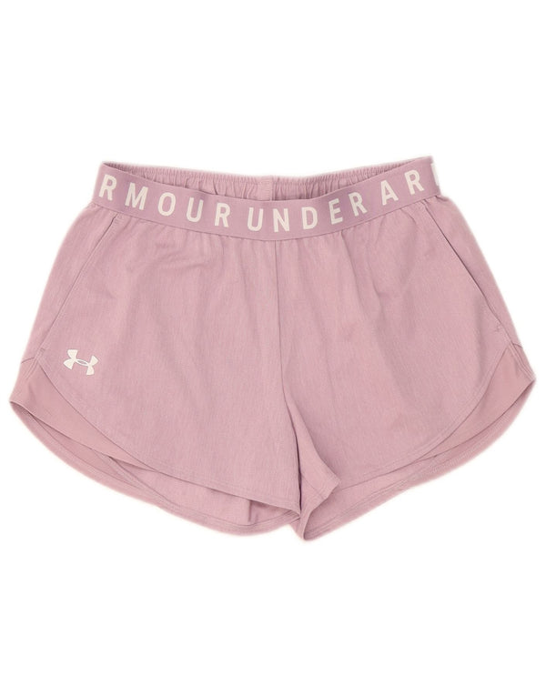 Damskie spodenki sportowe Under Armour Graphic UK 10, małe, różowe, poliestrowe