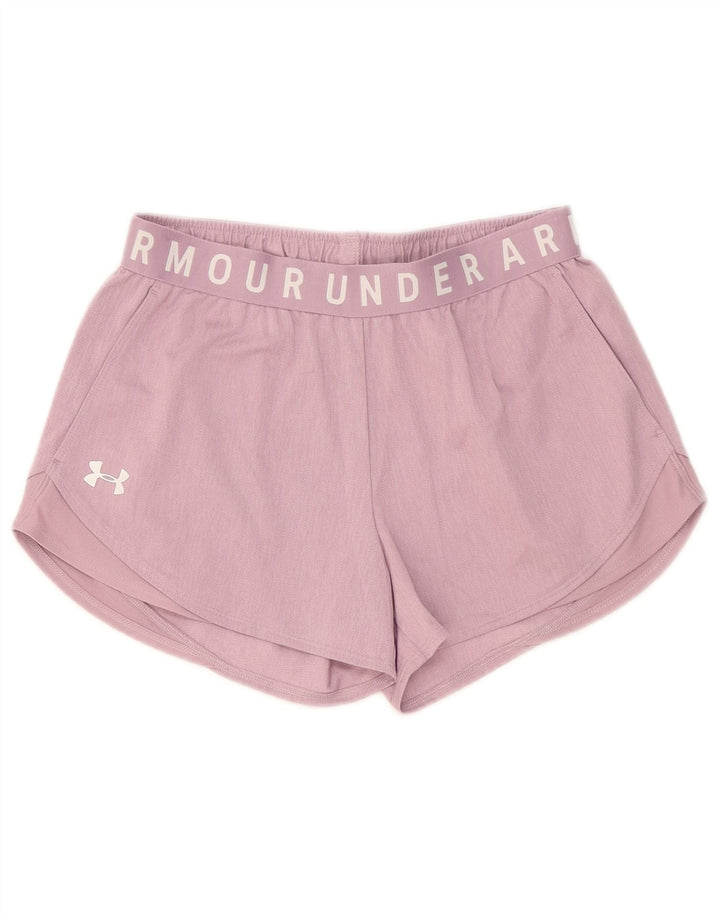 Damskie spodenki sportowe Under Armour Graphic UK 10, małe, różowe, poliestrowe