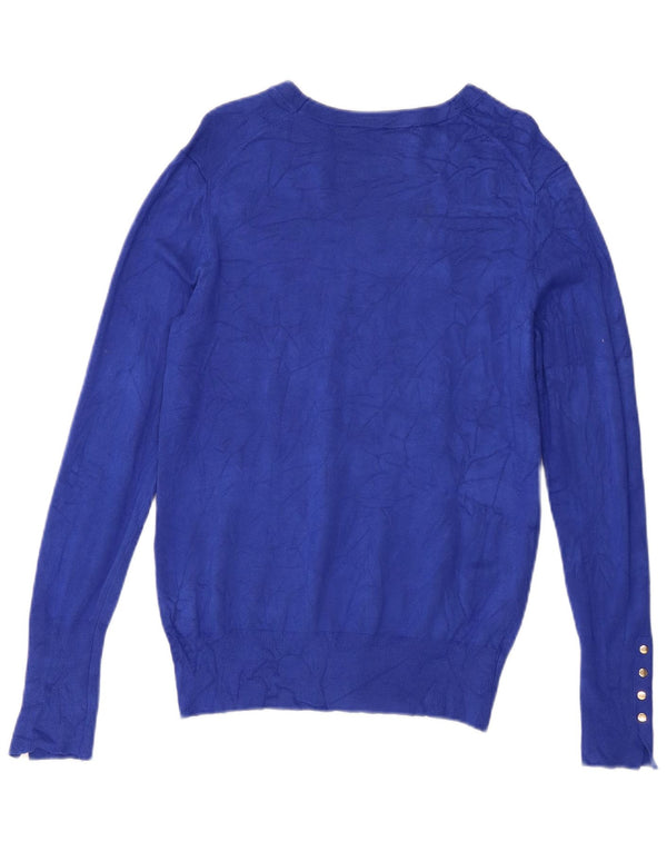 Sweter damski Zara z dekoltem w łódkę, UK 18 XL, niebieski