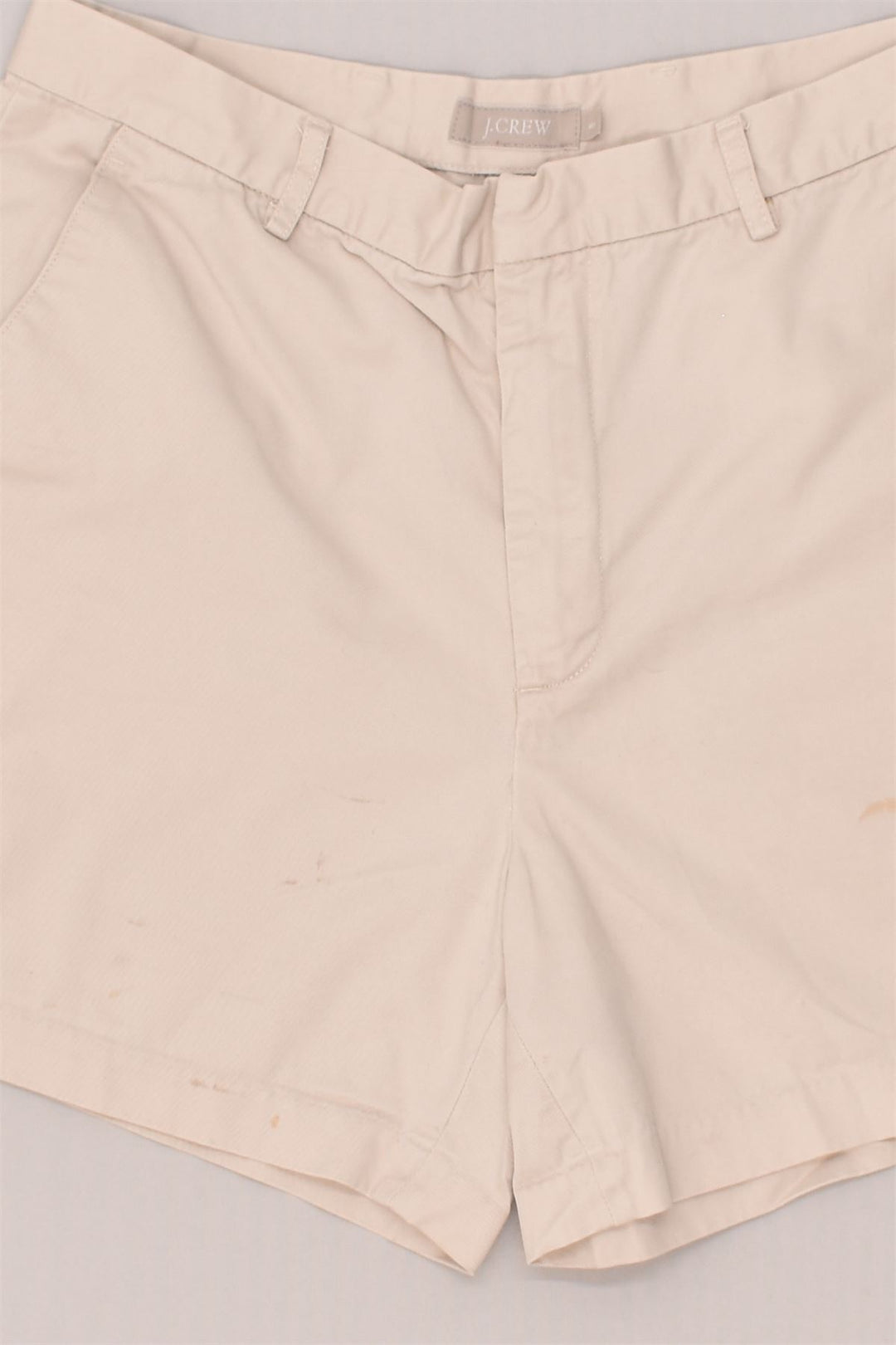 J. CREW Womens Casual Trousers US 8 Medium W27  Beige Cotton | Vintage J. Crew | Thrift | Second-Hand J. Crew | Used Clothing | Messina Hembry 