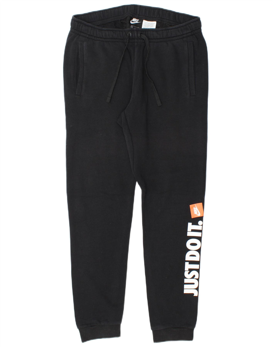 Męskie spodnie dresowe Nike Graphic Joggers, średnia czarna bawełna