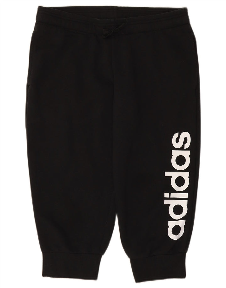 Damskie spodnie dresowe ADIDAS Graphic Joggers UK 12/14 Średnia czerń