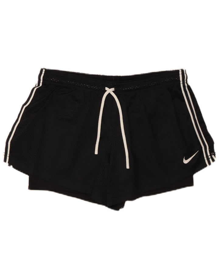 Damskie spodenki sportowe Nike Dri Fit UK 16, duże, czarne, poliestrowe