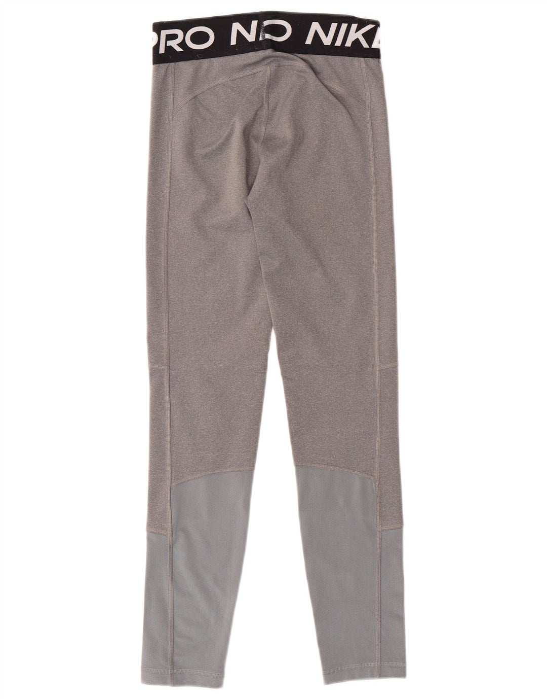 Dziewczęce legginsy NIKE Dri Fit z grafiką, duże, szare bloki kolorów, 12-13 lat